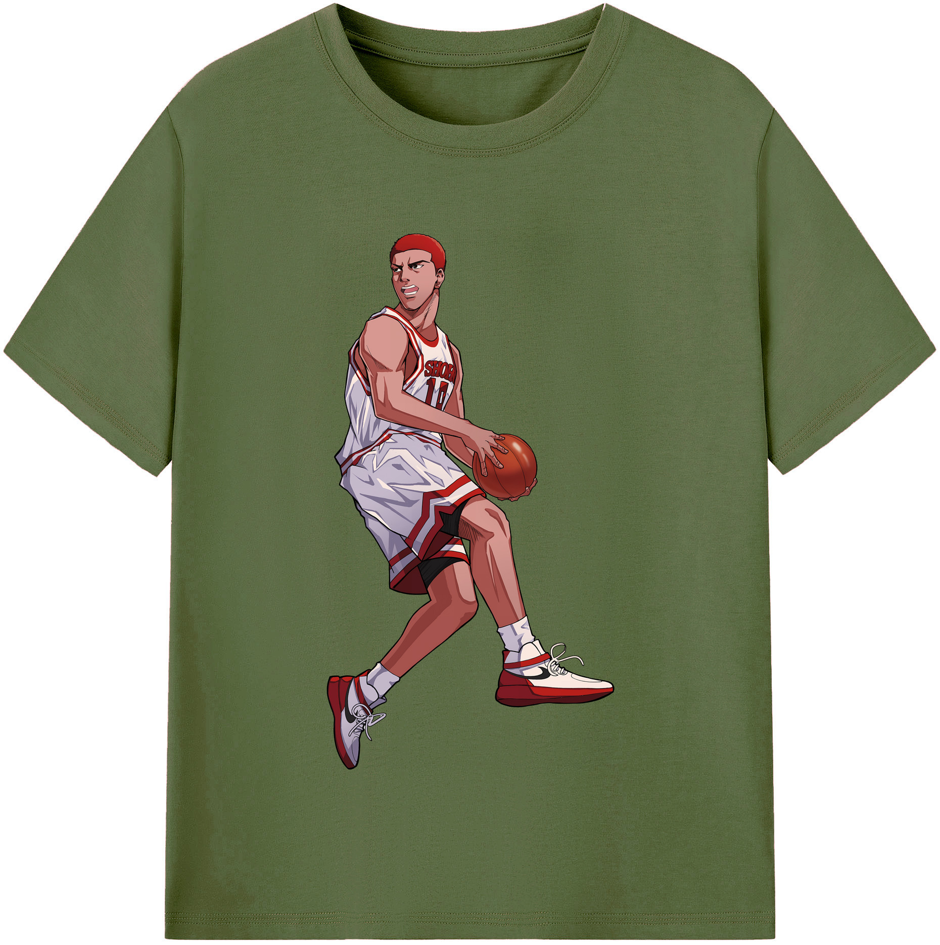 SLAM DUNK／スラムダンク 綿100％半袖Tシャツ（フロントプリント）